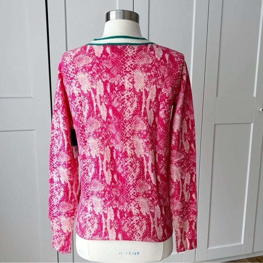 Juicy Couture Wool Python Print Cardigan Sweater … - image 10